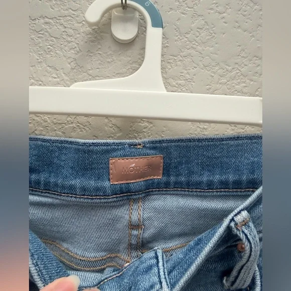 Mother Mid Rise Hiker Hover Full Moon Jeans 29 Vintage Wash Straight Leg Premium - Picture 3 of 7